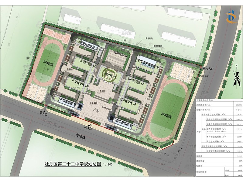 菏澤市牡丹區第二十二初級中學、杏壇小學